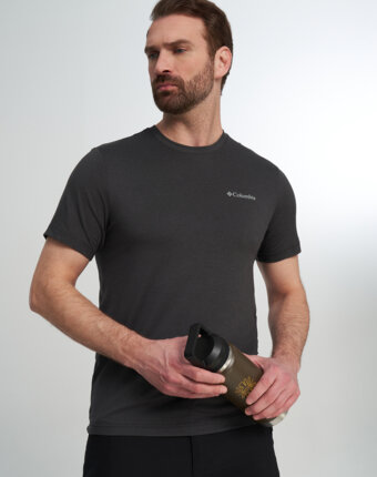 Футболка мужская Columbia Parsons Point SS Logo Tee, Черный женщинам