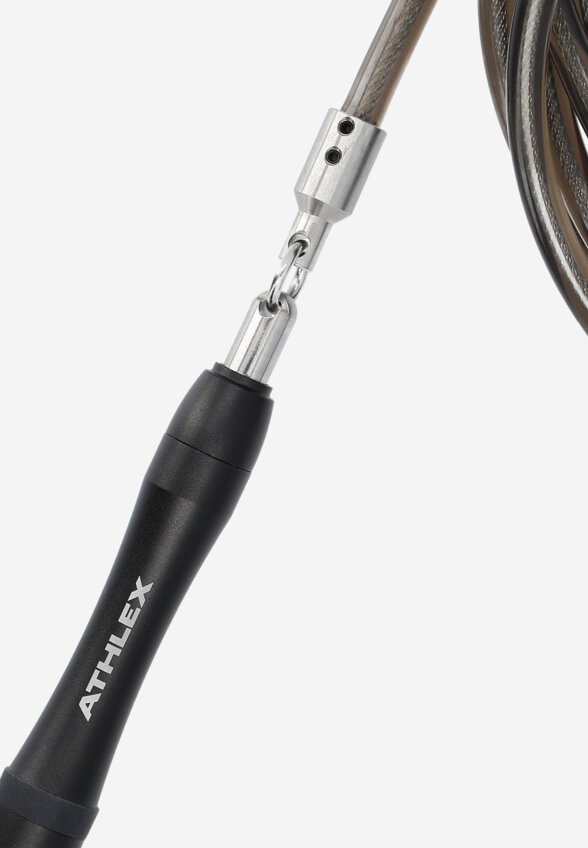 Скакалка с утяжелителями Athlex, Черный