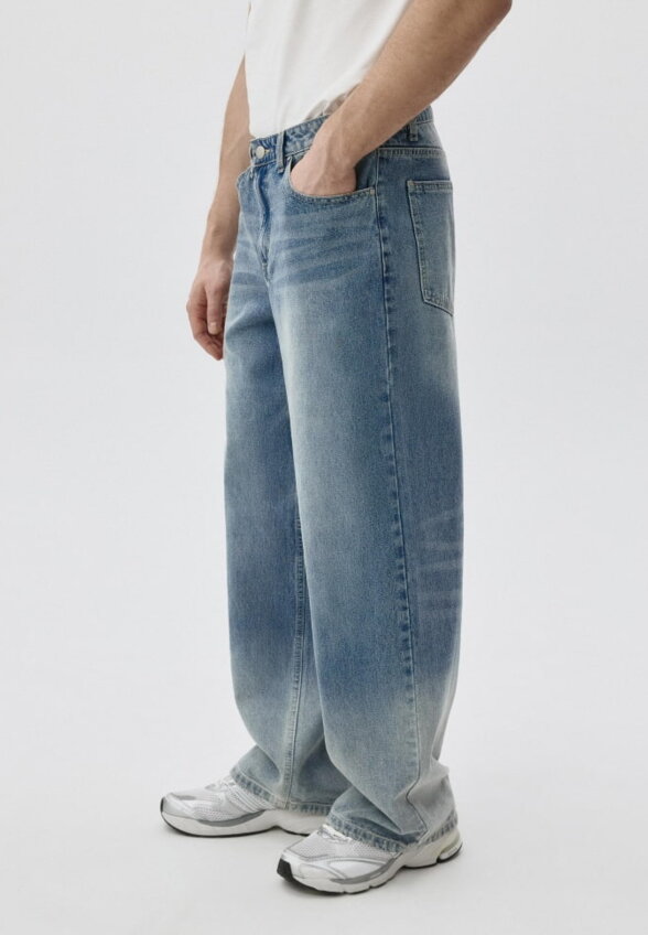 Джинсы WIDE LEG со средней посадкой