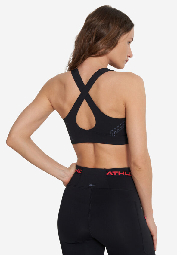 Топ бра спортивный Athlex, Черный