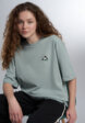 Футболка женская adidas, Зеленый1  - превью