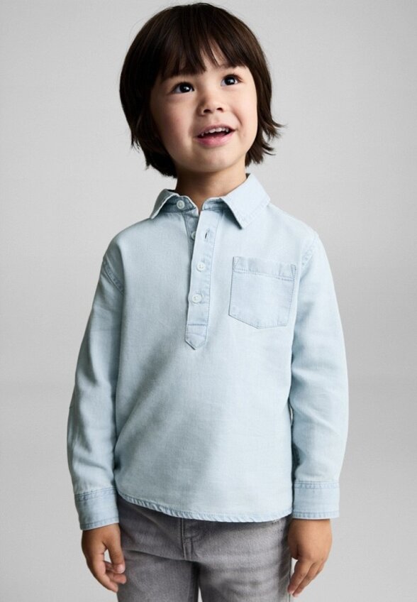 Рубашка джинсовая Mango Kids