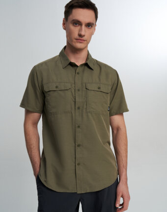 Рубашка с коротким рукавом мужская Mountain Hardwear Canyon Short Sleeve, Зеленый женщинам