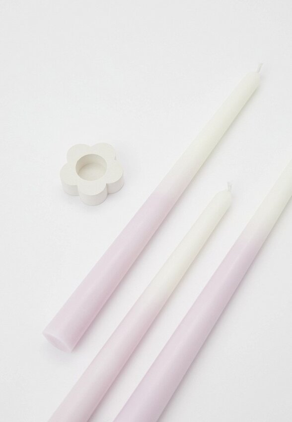 Подсвечник и свечи 3 шт. Rokkyhome