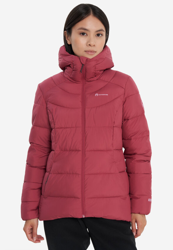 Пуховик женский Outventure, Красный