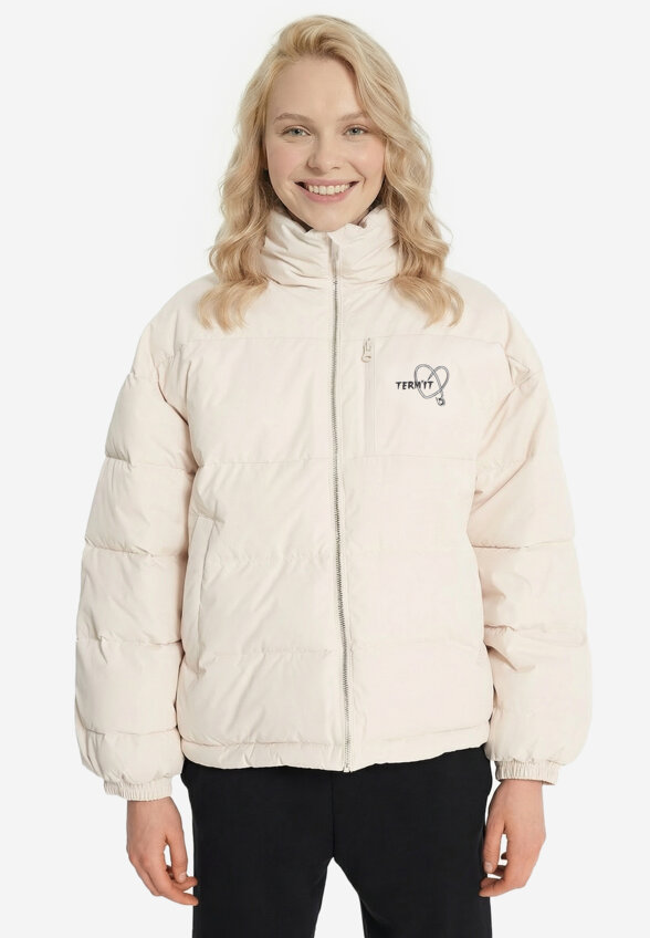 Пуховик женский оверсайз Termit, Бежевый