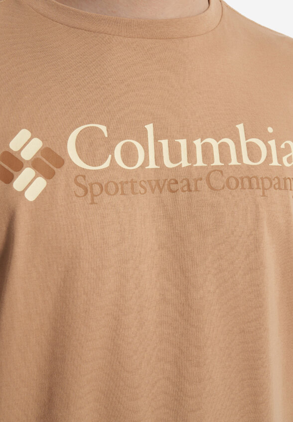 Футболка мужская Columbia CSC Basic Logo Short Sleeve, Бежевый