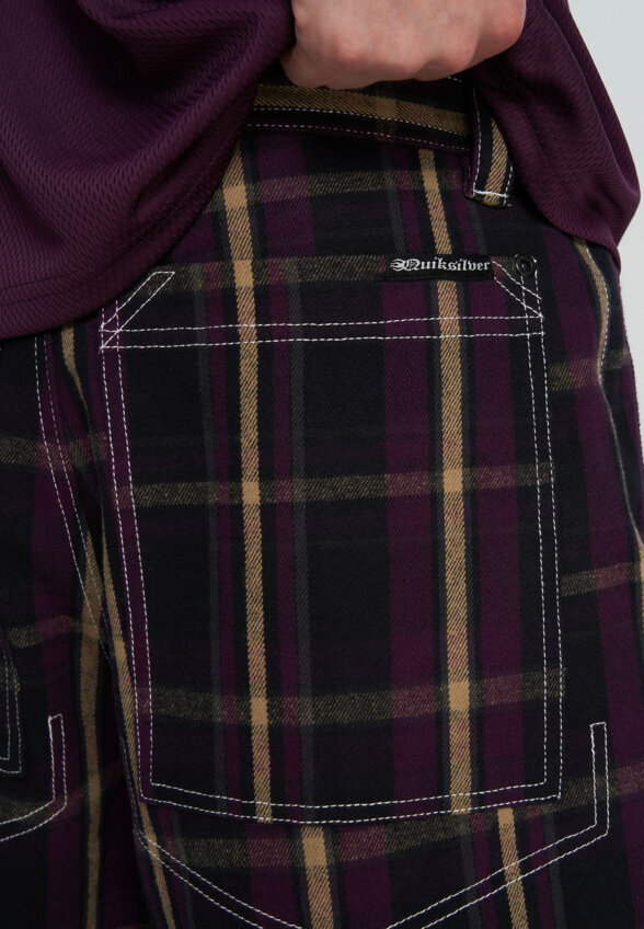 Шорты мужские оверсайз Quiksilver Mercury Check, Черный