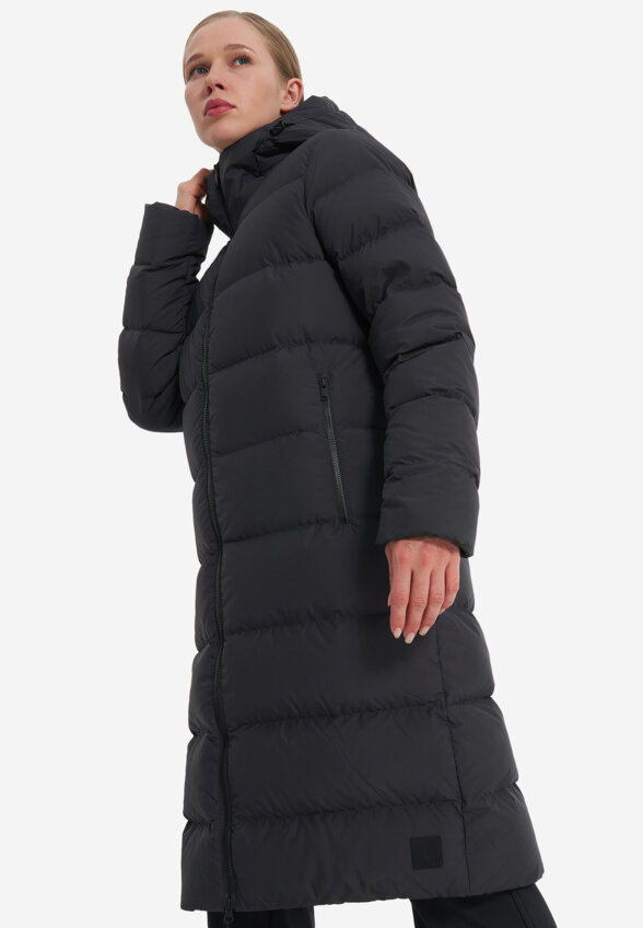 Пальто пуховое женское Jack Wolfskin Frozen Palace, Серый