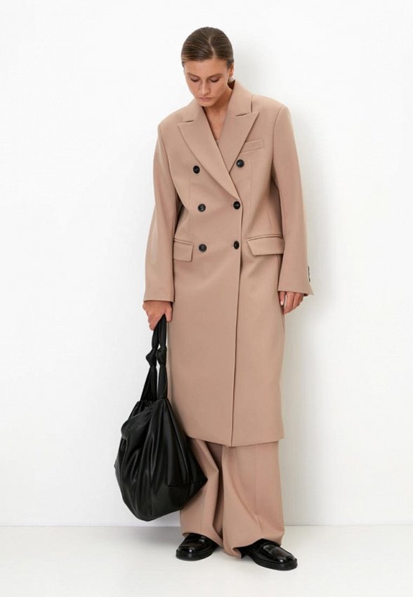 Пальто двубортное Brusnika