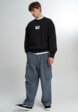 Свитшот мужской Vans Stretch Logo Crew, Черный5  - превью