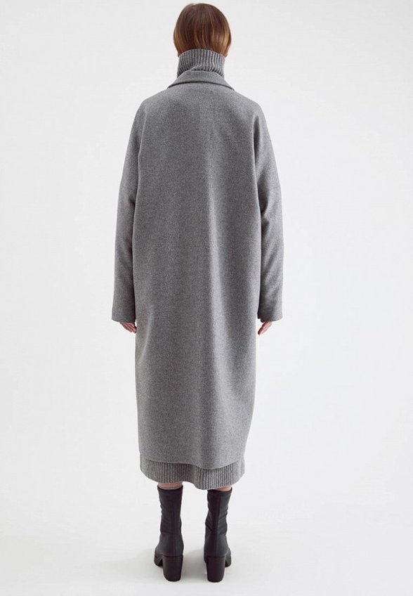 Пальто-кокон Unique Fabric