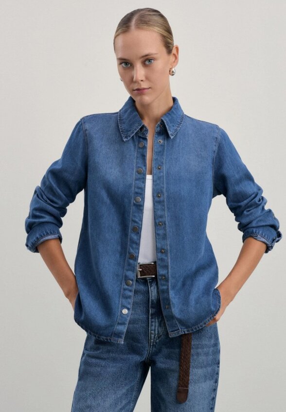 Рубашка джинсовая Zarina