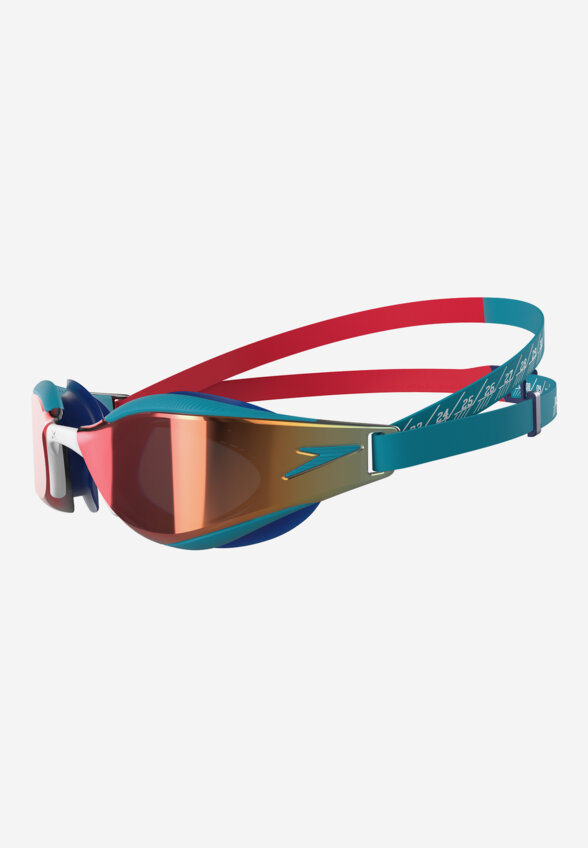 Очки для плавания детские Speedo Fastskin Hyper Elite Mirror, Красный