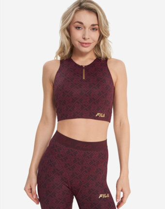 Топ бра спортивный FILA, Красный женщинам
