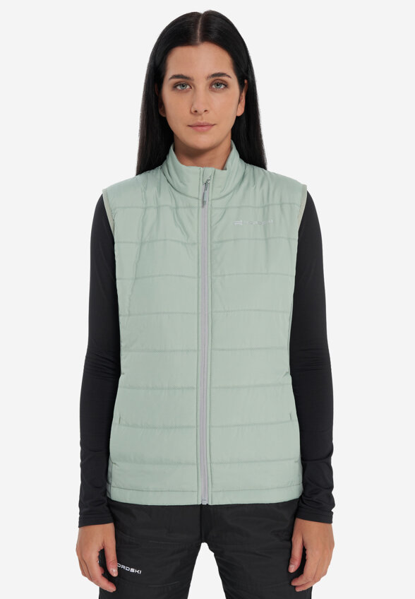 Жилет для беговых лыж женский Nordski Hybrid Pro 2.0, Зеленый