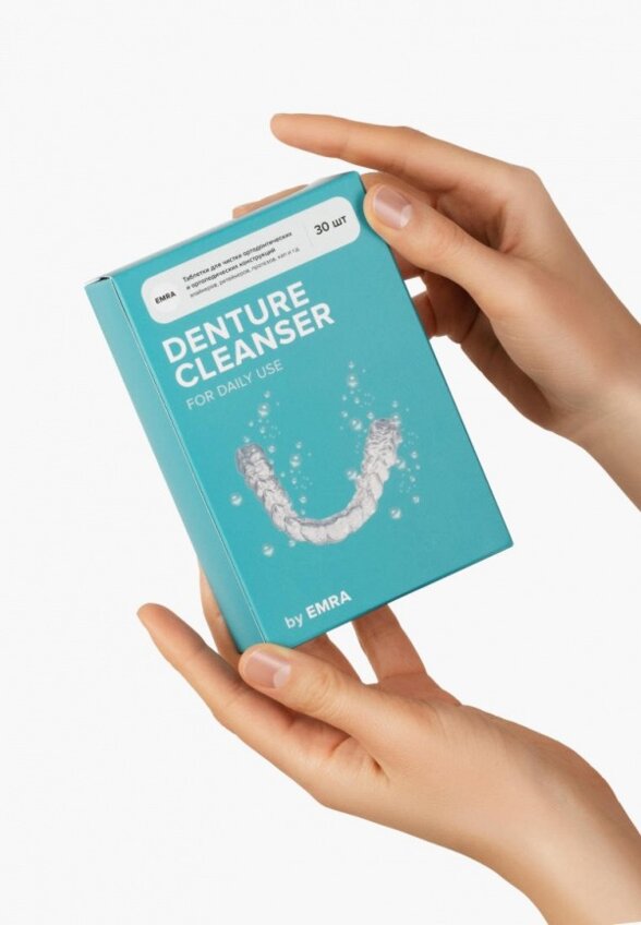 Таблетки для чистки зубных протезов Emra