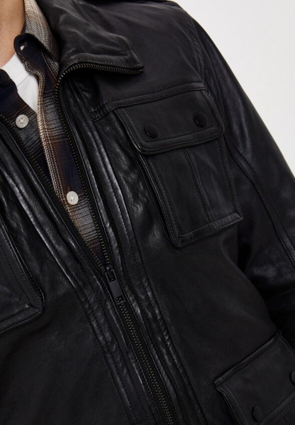Куртка кожаная Urban Fashion for Men