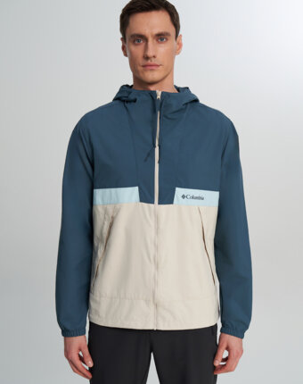 Ветровка мужская Columbia Spire Valley Hooded Windbreaker, Синий женщинам