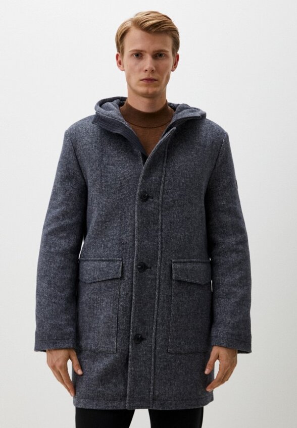 Пальто однобортное Madzerini
