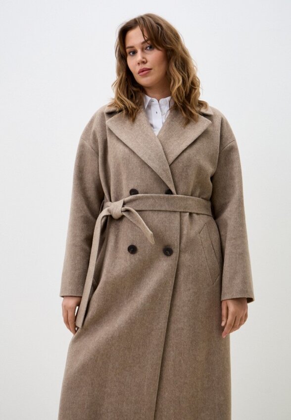 Пальто двубортное Pompa