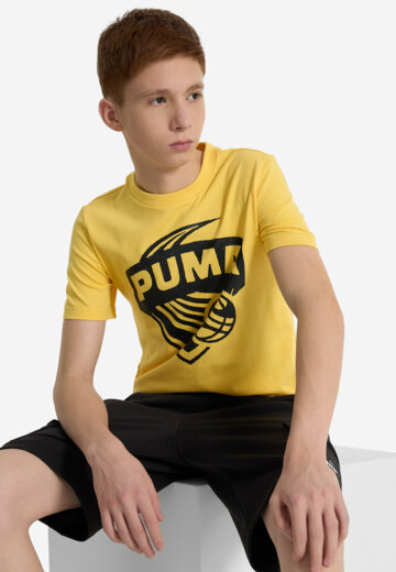 Футболка для мальчиков PUMA Basketball Posterize, Желтый