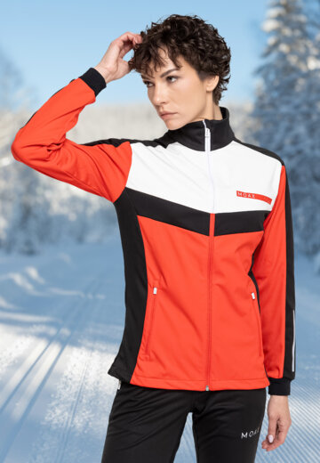 Куртка для беговых лыж женская Moaxsport Sirius, Красный