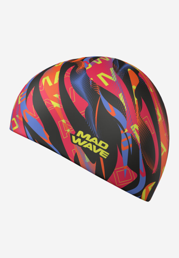 Шапочка для плавания Mad Wave Flame, Мультицвет