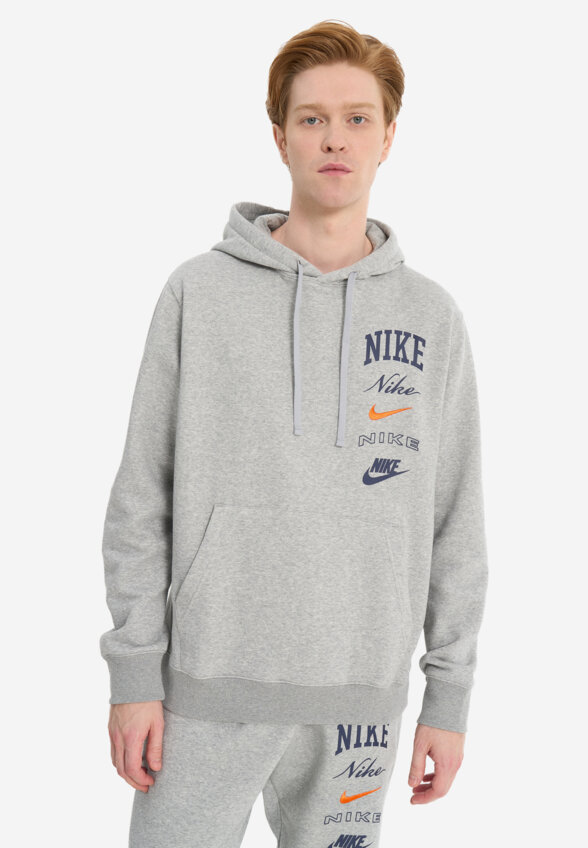 Худи мужское Nike Club, Серый