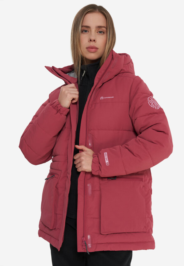 Пуховик женский Outventure, Красный