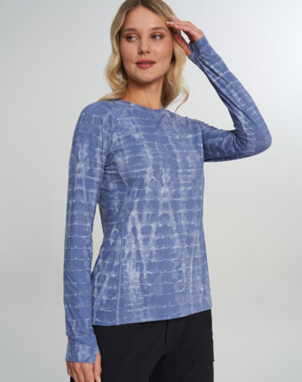 Лонгслив женский Mountain Hardwear Crater Lake Long Sleeve, Синий женщинам