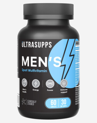 Мужской спортивный витаминно-минеральный комплекс ULTRASUPPS, 60 шт, Черный женщинам