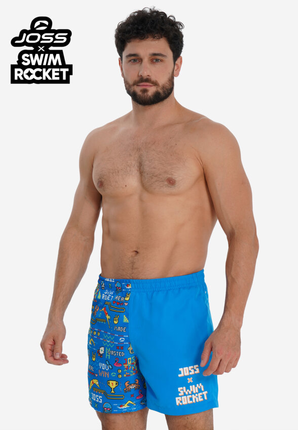 Шорты плавательные мужские Joss x Swim Rocket, Синий