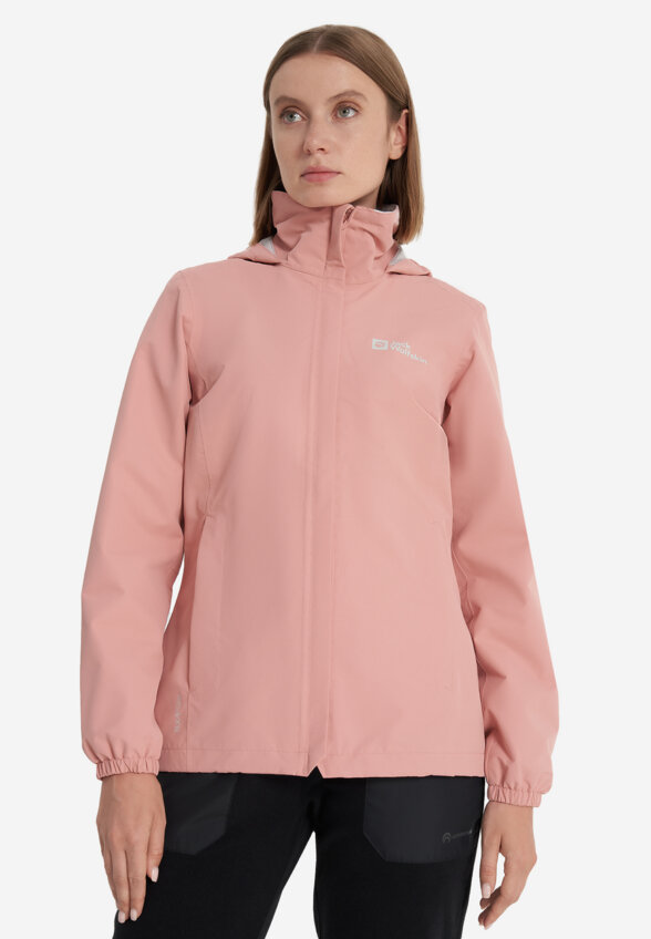 Куртка мембранная женская Jack Wolfskin Stormy Point, Розовый
