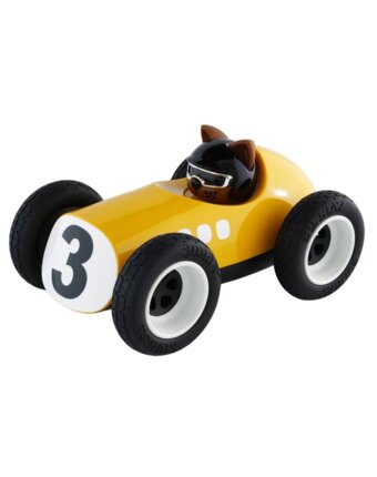 Машина PLAYFOREVER "Солнечный житель", желтая детям