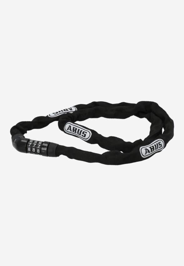 Замок велосипедный кодовый Abus 4804 C/110 BK Steel-O-Chain, Черный