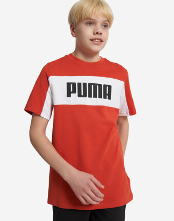 Футболка для мальчиков PUMA Block, Красный женщинам