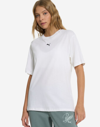 Футболка женская PUMA Essentials+ Relaxed, Белый женщинам