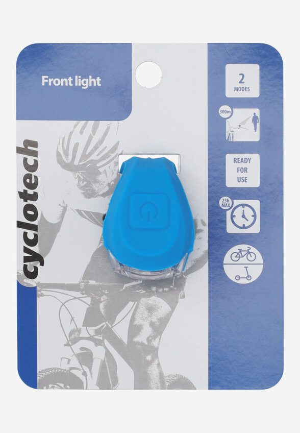 Фонарь велосипедный передний габаритный Cyclotech CFL-4, Синий