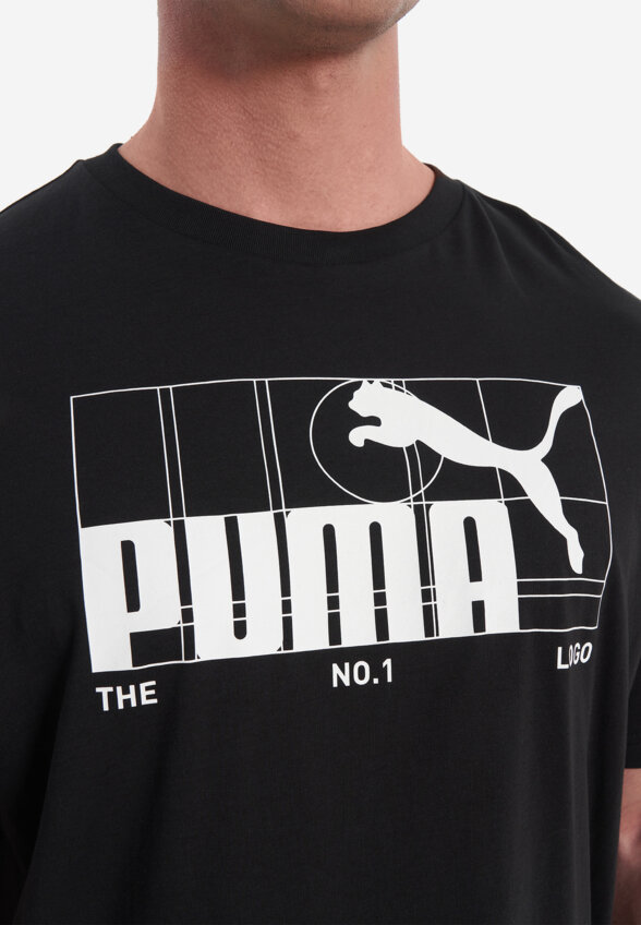 Футболка мужская PUMA Graphic No.1 Logo, Черный