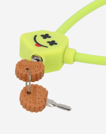 Замок велосипедный с ключами детский Cyclotech CLK-2, Зеленый