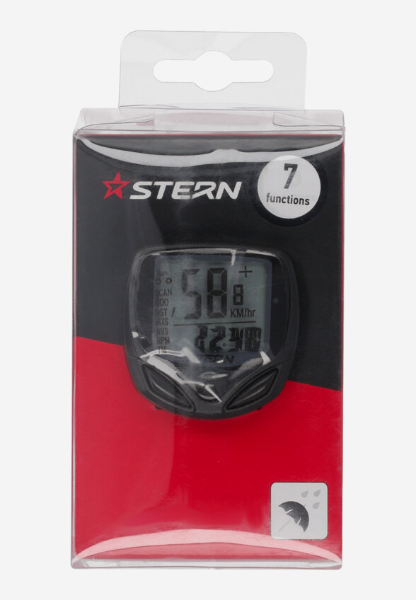 Велосипедный компьютер Stern CBC-5, Черный