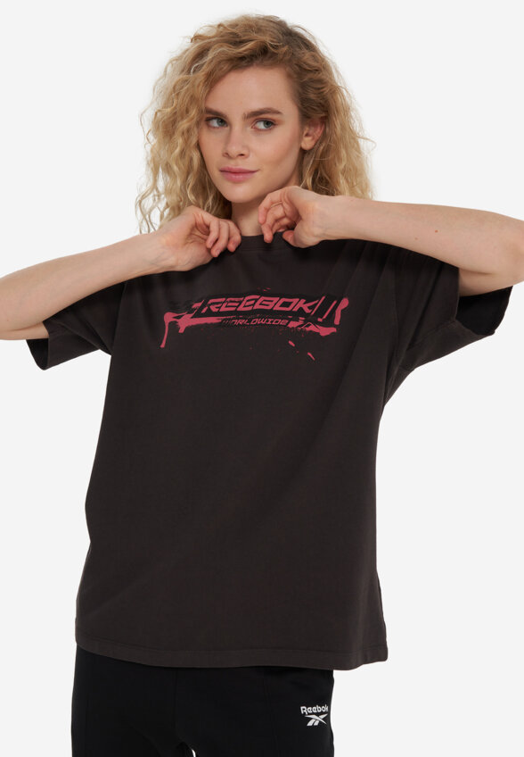 Футболка женская Reebok Michelle Graphic, Серый
