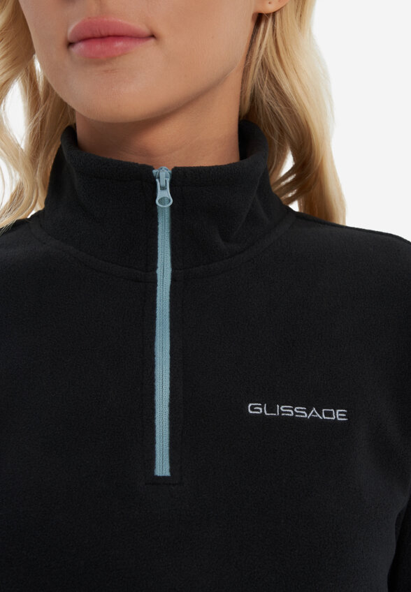 Джемпер флисовый женский Glissade, Черный