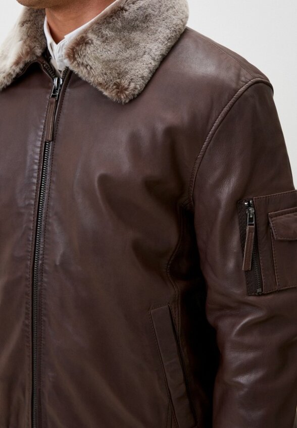 Куртка кожаная Jorg Weber