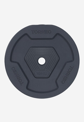 Диск 10 кг в корпусе из ПВХ Torneo, Серый