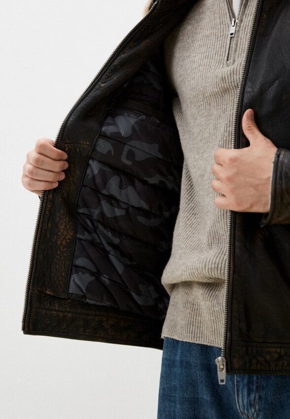 Куртка кожаная Urban Fashion for Men