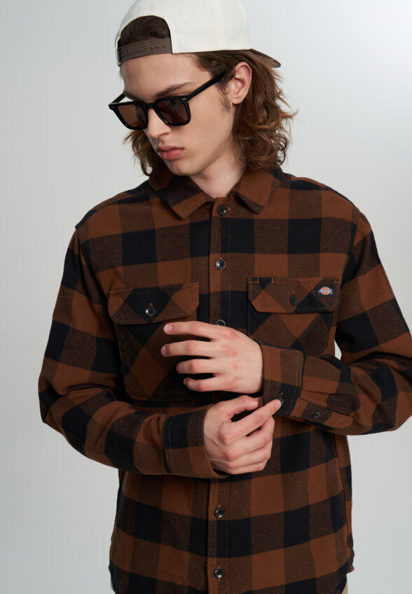 Рубашка мужская DICKIES Sacramento, Коричневый
