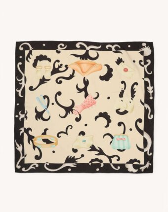 Bvlgari Silk Scarf женщинам