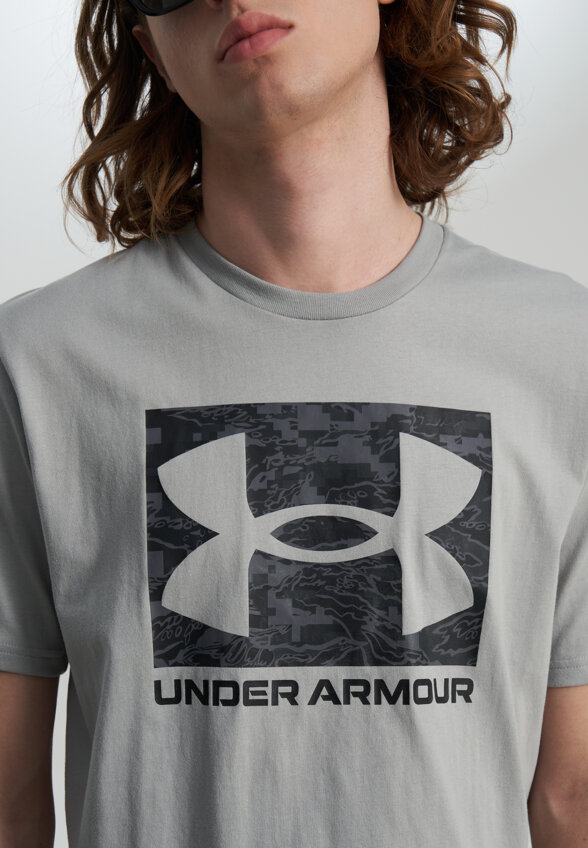 Футболка мужская Under Armour Camo Boxed Logo, Серый